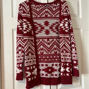 Charlotte Russe Tribal Print Cardigan